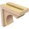Ekena Millwork 4"W x 8"D x 8"H Classic Emerson Rough Cedar Woodgrain TimberThane Corbel, Primed Tan CORUR04X08X08EMRRCPR - alternate 4